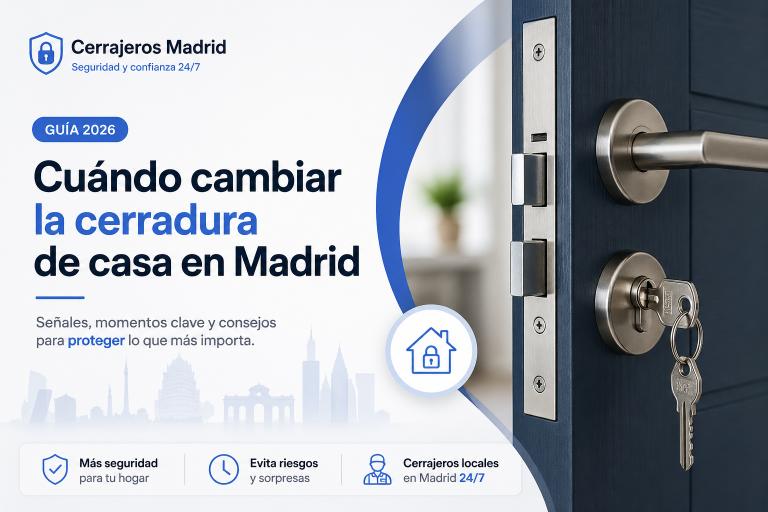 Cuándo cambiar la cerradura de casa en Madrid (guía 2026)